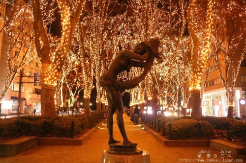 冬の絶景 Sendai 光のページェントと幻のピンクの光