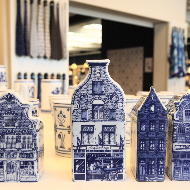 オランダのデルフト焼のハウス オランダのデルフト焼のハウス