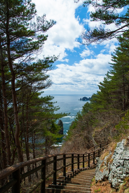 最高ランクに評価された 岩手県 北山崎 のダイナミックな海岸美