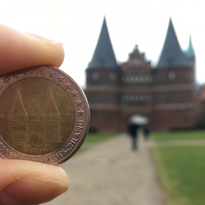 1728年(297年前) 自由ハンザ都市リューベック(ドイツ諸州)4シリング銀貨 ドイツ帝国ニュルンベルク自由都市 1765年 双頭の鷲 ターラー