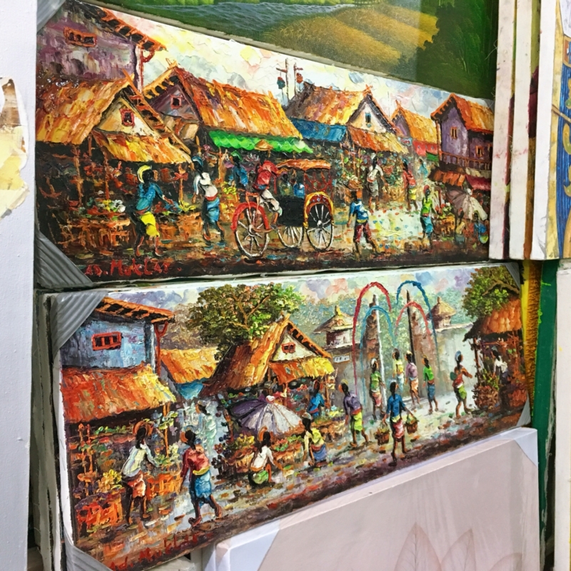 バリ島ウブドで購入した絵画 バリ島ウブドで購入した絵画
