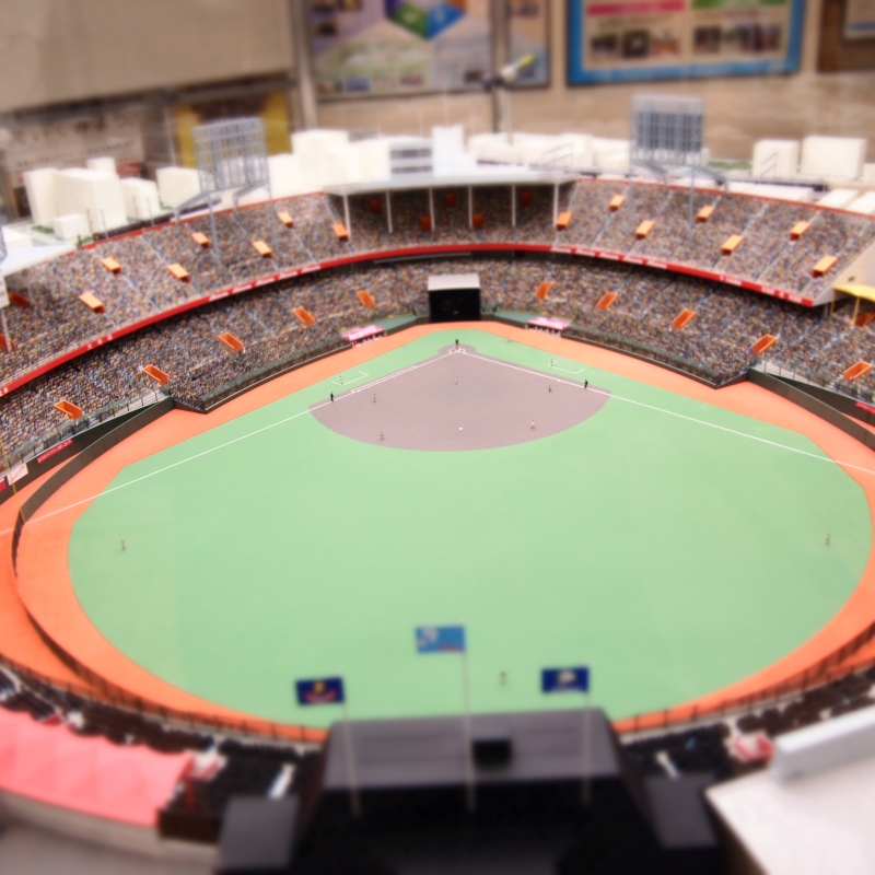 ジオラマ西武球場1/1000展示ケース付 ジオラマ西武球場1/1000展示ケース付 - メルカリ